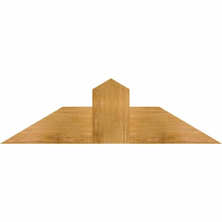 Ekena Millwork Portland Rough Sawn Timber Gable Bracket, Western Red Cedar, 36"W x 10"H x 4"D x 6"F, 7/12 Pitch GBW036X10X0406POR00RWR